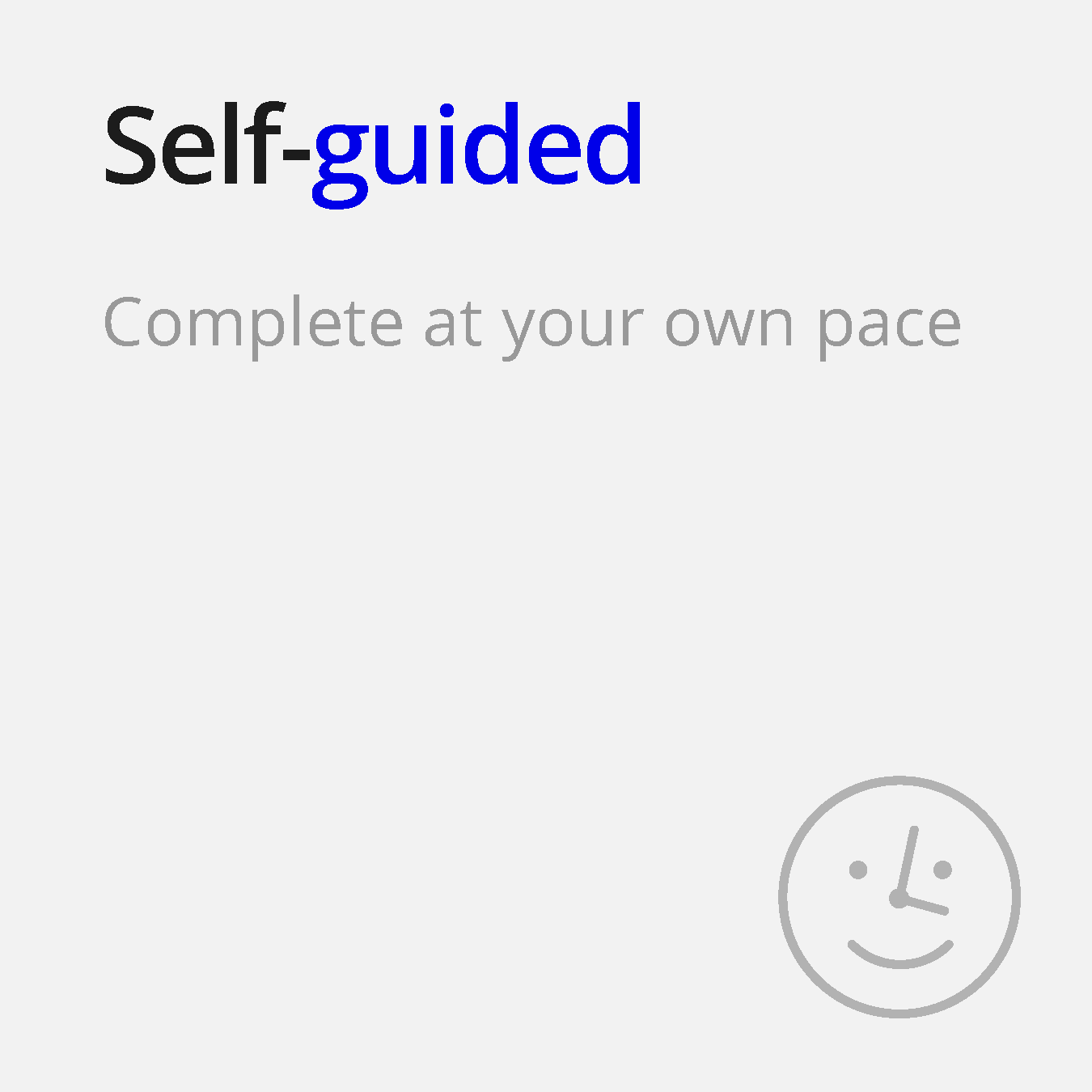 sprint strategy self guided complete at your own pace smile clock icon ellen and company